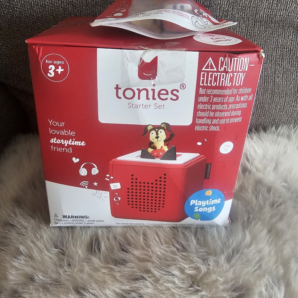 Toniebox Audio Player Starter Set - Red WITH LIGHTNING MCQUEEN TONIE!!